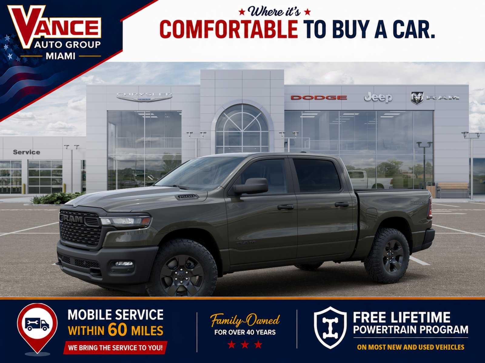 2027 RAM Ram 1500 RAM 1500 WARLOCK CREW CAB 4X4 5'7' BOX