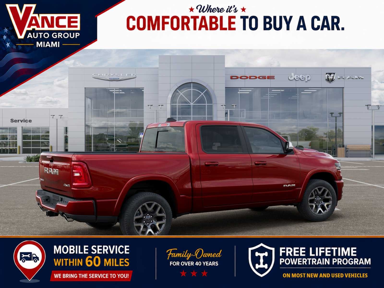 2026 RAM Ram 1500 RAM 1500 LARAMIE CREW CAB 4X4 5'7' BOX