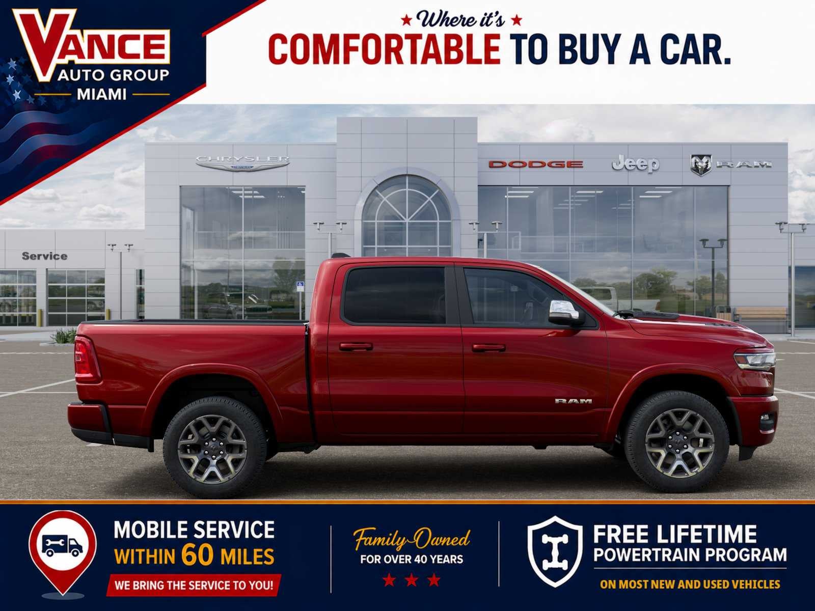 2026 RAM Ram 1500 RAM 1500 LARAMIE CREW CAB 4X4 5'7' BOX